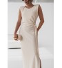 Elegante vestido en color crema