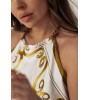 Zomerblouse van zijde met open rug