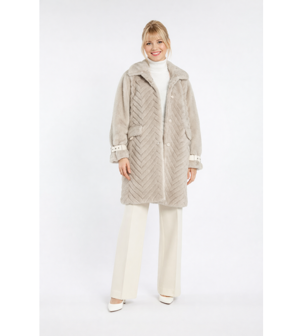 Manteau élégant gris clair