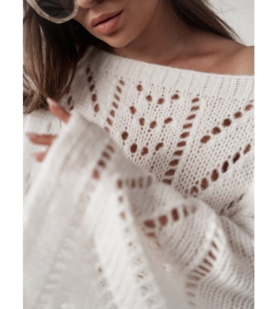 White Sweater with flared sleeves