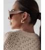 Baccarda White and Beige Sunglasses