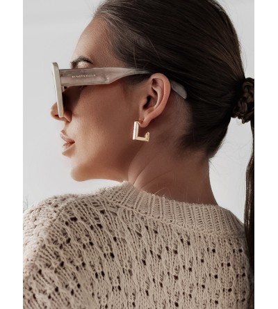 Weiß-beige Sonnenbrille „Baccarda”