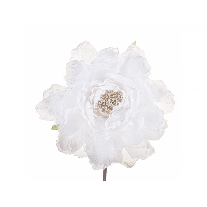 Peonia Bianca 14 cm - Decorazione di...