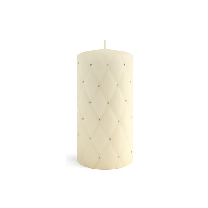 Decorative Cream Candle with Shiny...